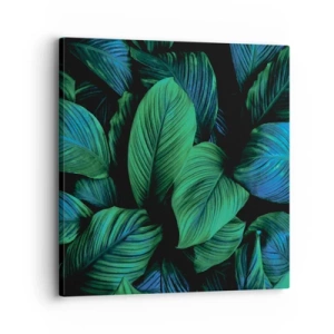 Bild auf Leinwand - Leinwandbild - In der grünen Menge - 30x30 cm