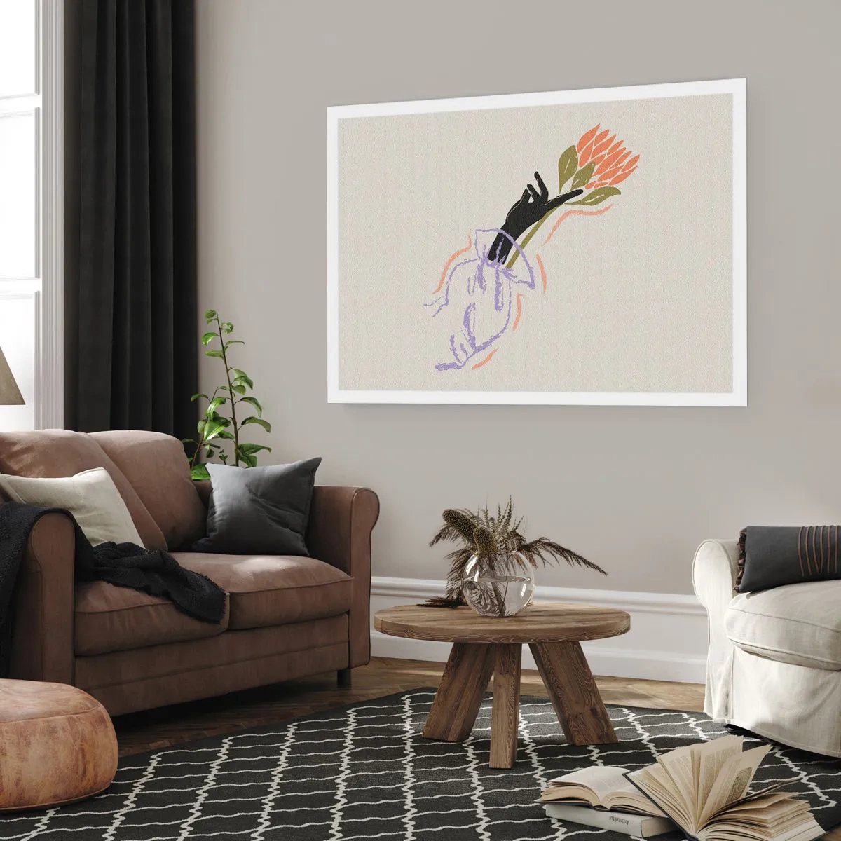 Poster - Schwesterliche Berührung - 70x50 cm