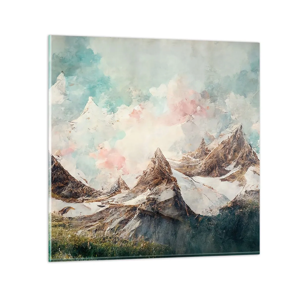 Glasbild - Bild auf glas - Felsklingen - 60x60 cm