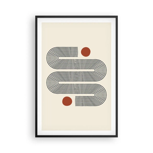 Poster in einem schwarzem Rahmen - Vom Anfang bis zum Ende - 61x91 cm