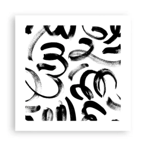 Poster - Schwarz auf Weiß - 40x40 cm