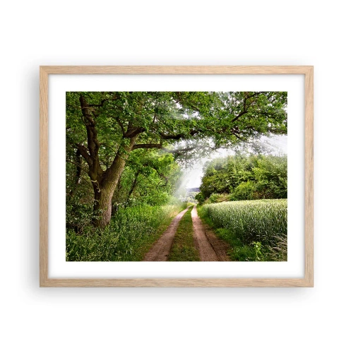 Poster in einem Rahmen aus heller Eiche - Et in Arcadia ego - 50x40 cm