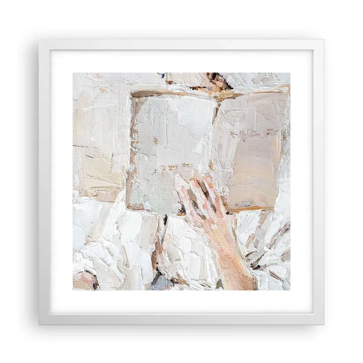 Poster in einem weißen Rahmen - In einer anderen Welt - 40x40 cm