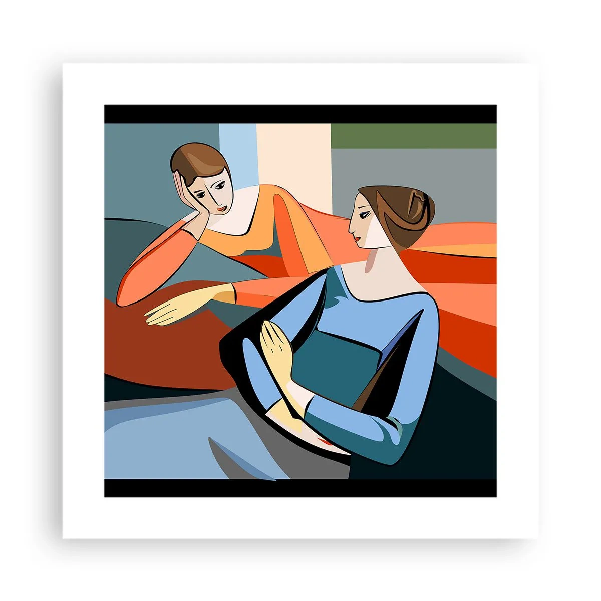 Poster - Moment der Zuversicht - 40x40 cm