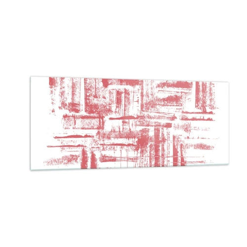 Glasbild - Bild auf glas - Die rote Stadt - 100x40 cm