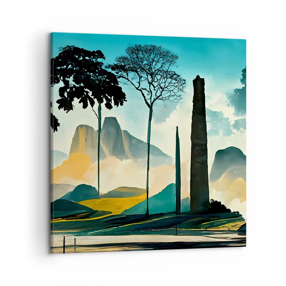 Bild auf Leinwand - Leinwandbild - Immer höher und höher - 50x50 cm