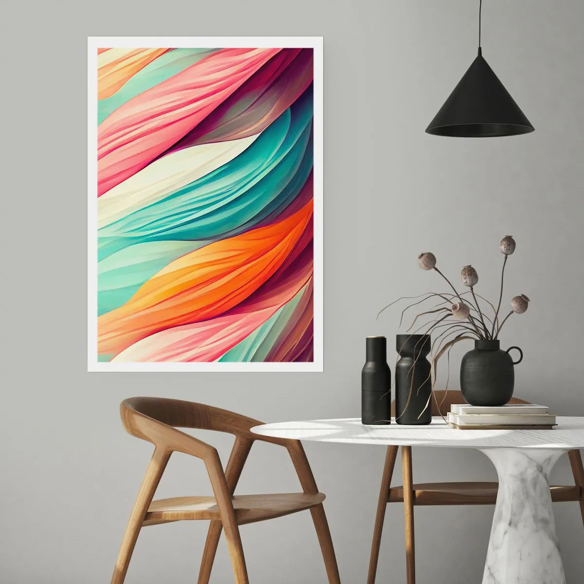 Poster - Regenbogengewebe - 70x100 cm