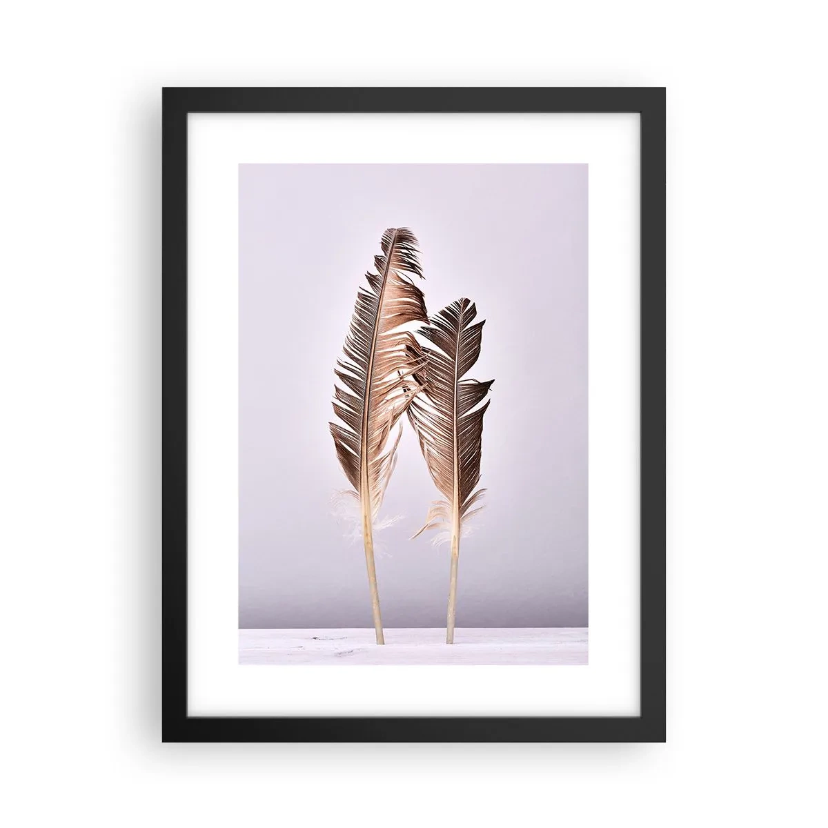 Poster in einem schwarzem Rahmen - Gegen das Nichts - 30x40 cm