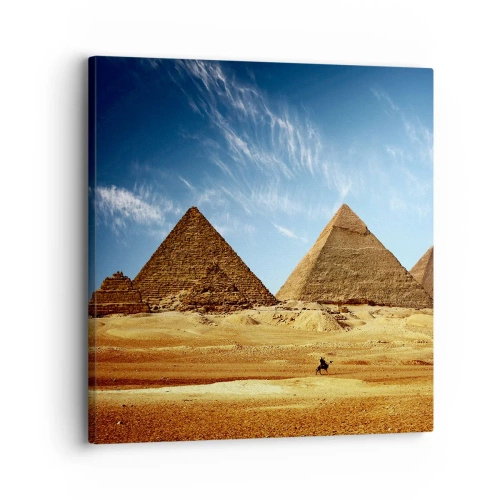 Bild auf Leinwand - Leinwandbild - 40 Jahrhunderte schauen dich an - 30x30 cm