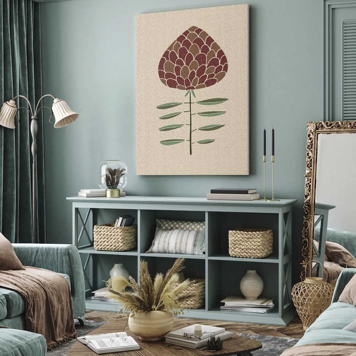 Bild auf Leinwand - Leinwandbild - Was für ein großs Tier - 45x80 cm