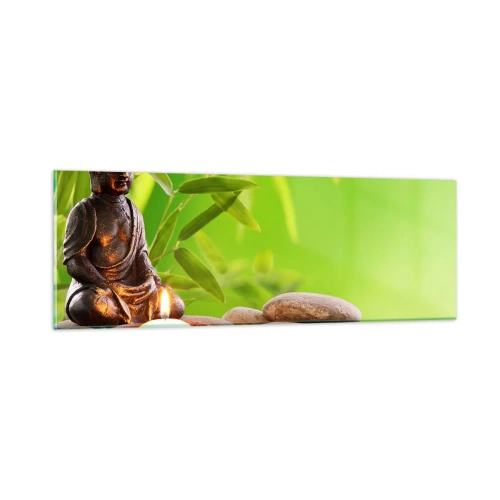 Glasbild - Bild auf glas - Das Leben ist wunderschoen - 90x30 cm