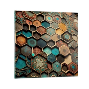 Glasbild - Bild auf glas - Arabische Ornamente – Variation - 40x40 cm