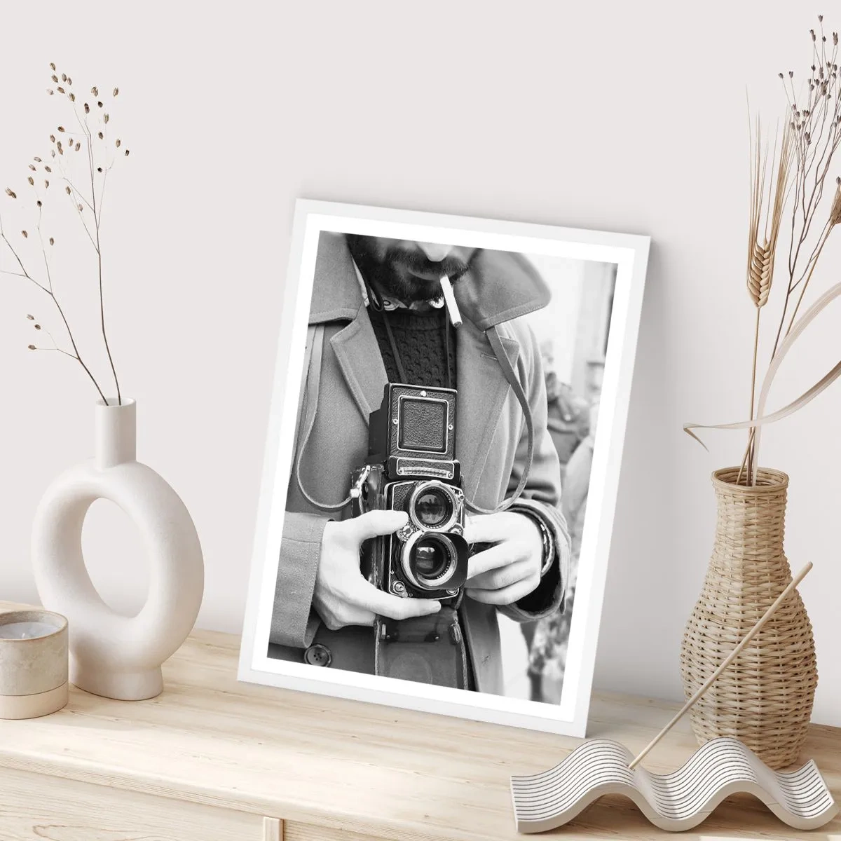 Poster in einem weißen Rahmen - Retro-Stil - 40x50 cm