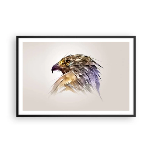 Poster in einem schwarzem Rahmen - Porträt eines Kriegers - 91x61 cm