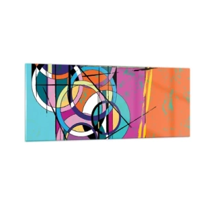 Glasbild - Bild auf glas - Rad für Rad - 100x40 cm