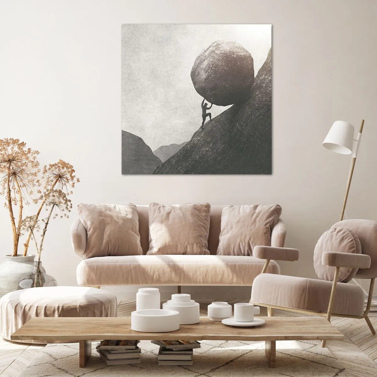 Bild auf Leinwand - Leinwandbild - Ich glaube wider alle Hoffnung - 50x50 cm