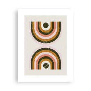 Poster - Zwillingsabstraktion - 30x40 cm