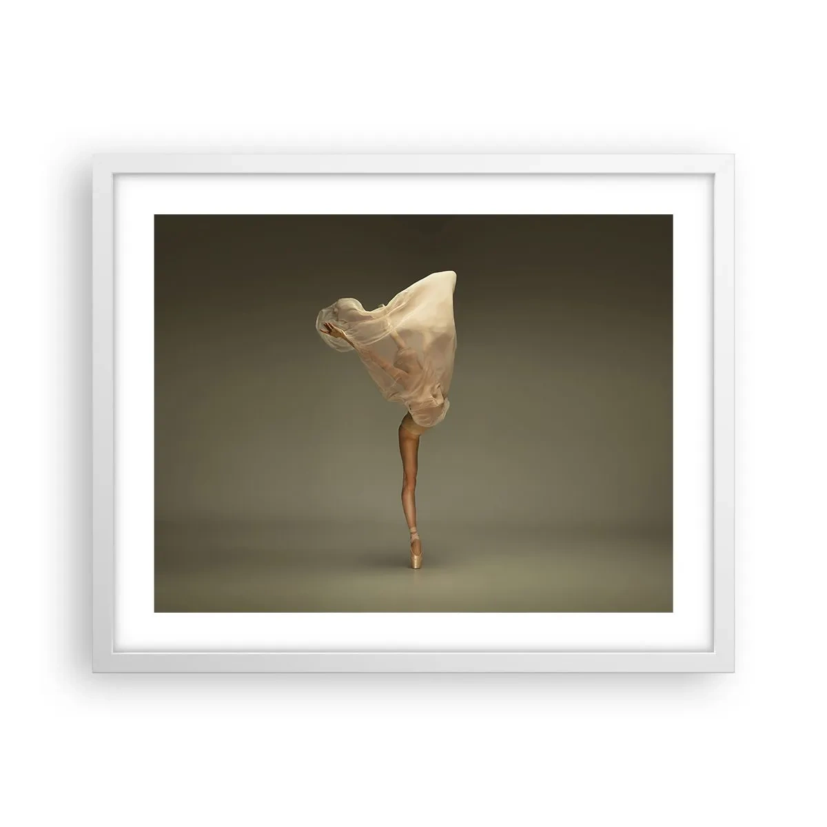 Poster in einem weißen Rahmen - Es wird bald auffliegen - 50x40 cm