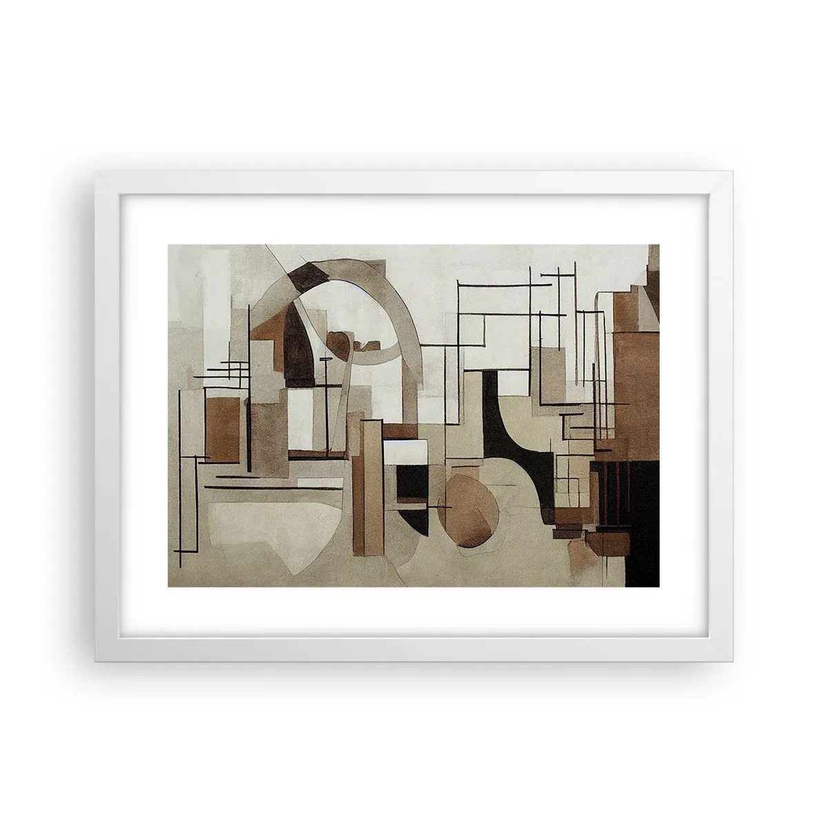 Poster in einem weißen Rahmen - Stadtbild 2.0 - 40x30 cm