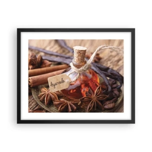 Poster in einem schwarzem Rahmen - Zur Einheit von Körper und Geist - 50x40 cm