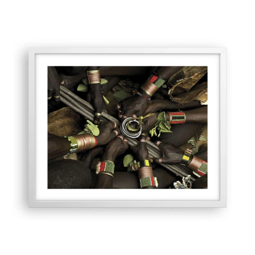 Poster in einem weißen Rahmen - Wir sind zusammen - 50x40 cm