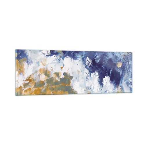 Glasbild - Bild auf glas - Tanz der Naturelemente - 90x30 cm