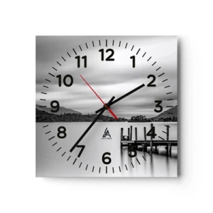 Wanduhr - Glasuhr - Milde und Kraft - 30x30 cm