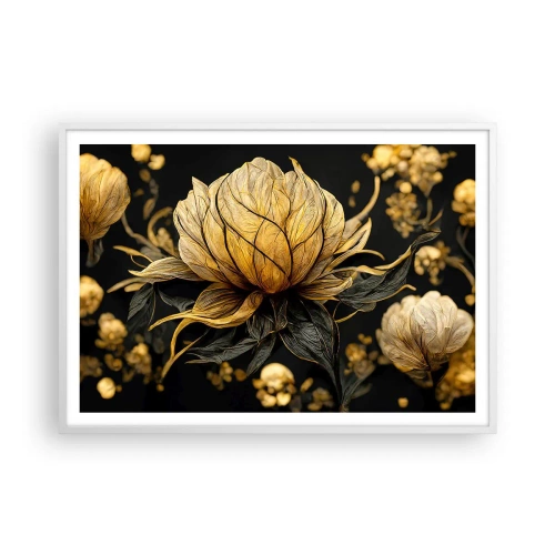 Poster in einem weißen Rahmen - Subtile Zerbrechlichkeit - 100x70 cm