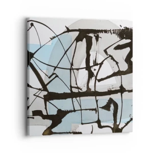 Bild auf Leinwand - Leinwandbild - Trotzdem blau - 40x40 cm