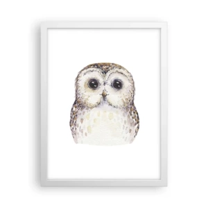 Poster in einem weißen Rahmen - Schau mir in die Augen - 30x40 cm