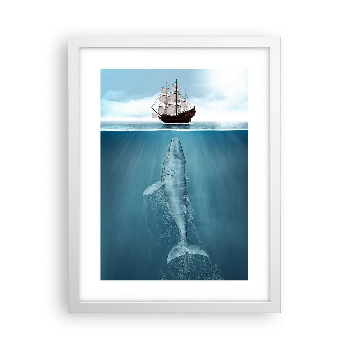 Poster in einem weißen Rahmen - Es ist besser, es nicht zu wissen - 30x40 cm