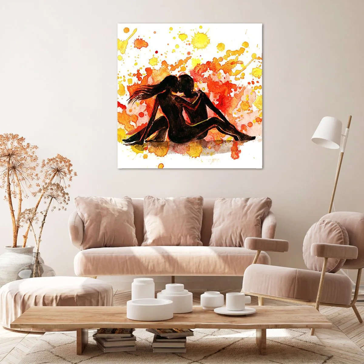 Bild auf Leinwand - Leinwandbild - Und es war Licht - 60x60 cm