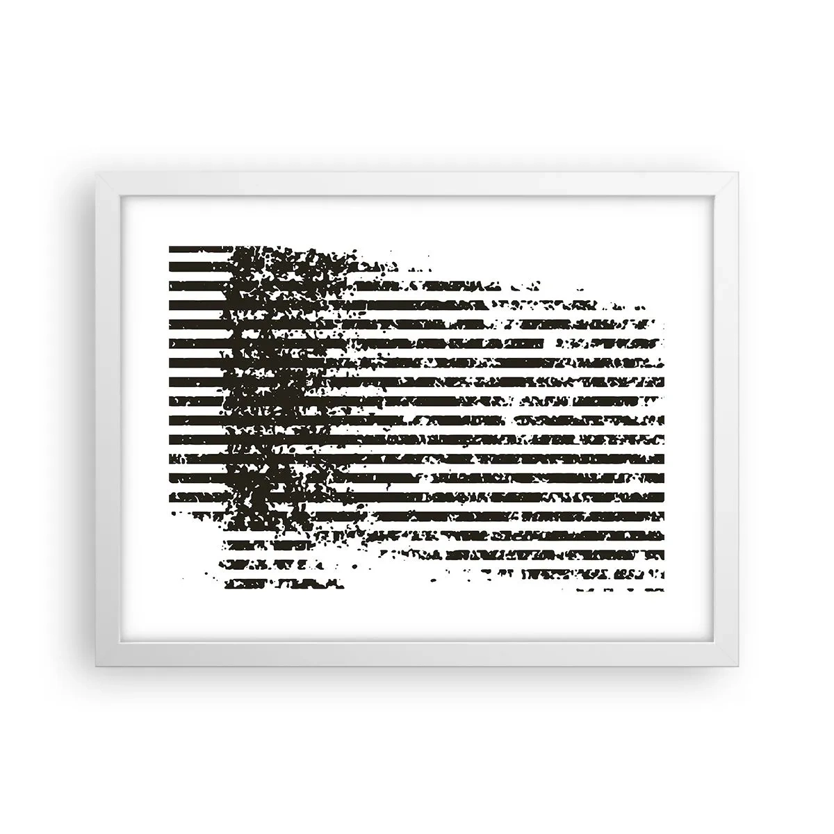 Poster in einem weißen Rahmen - Rhythmus und Rauschen - 40x30 cm