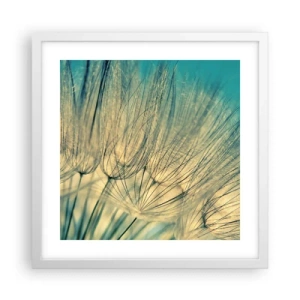 Poster in einem weißen Rahmen - In Erwartung des Windes - 40x40 cm