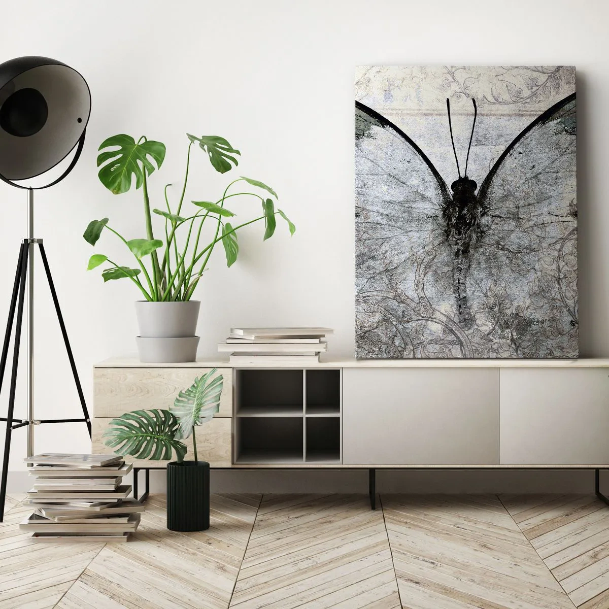 Bild auf Leinwand - Leinwandbild - Im Jugendstil - 55x100 cm