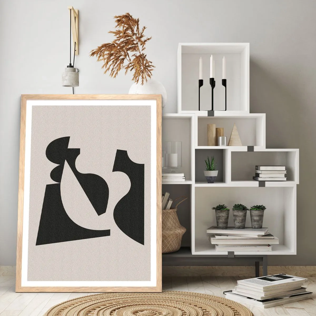 Poster in einem Rahmen aus heller Eiche - Zum Selbstbauen - 50x70 cm