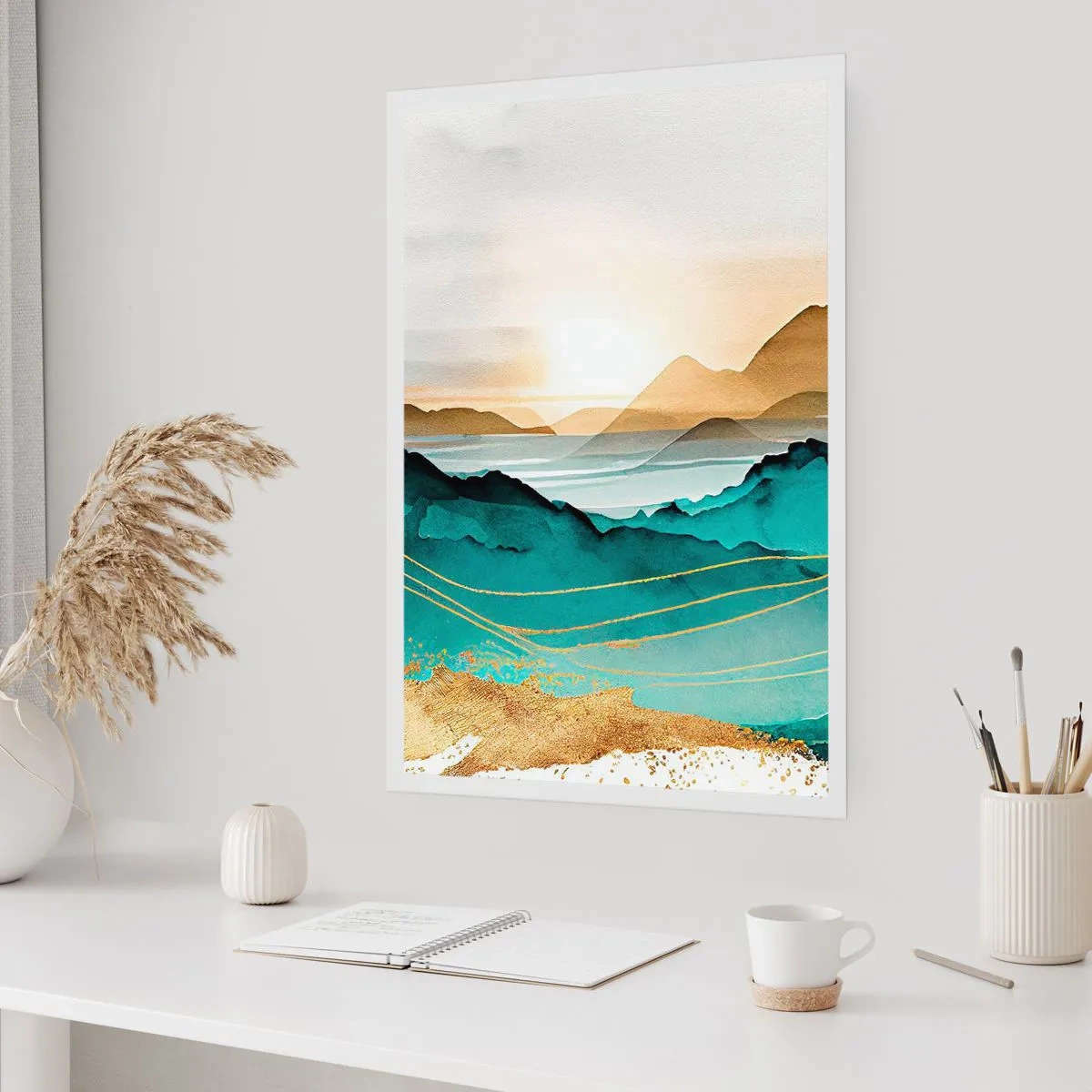 Poster - Am Rande der Abstraktion – Landschaft - 61x91 cm