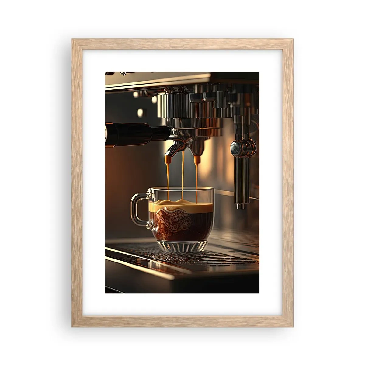 Poster in einem Rahmen aus heller Eiche - Sinnliche Mischung - 30x40 cm