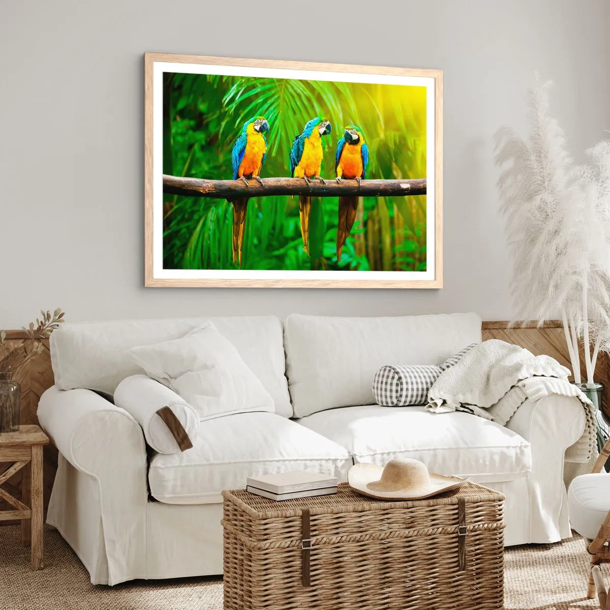 Poster in einem Rahmen aus heller Eiche - Und hast du gehört, dass sie ...? - 50x40 cm