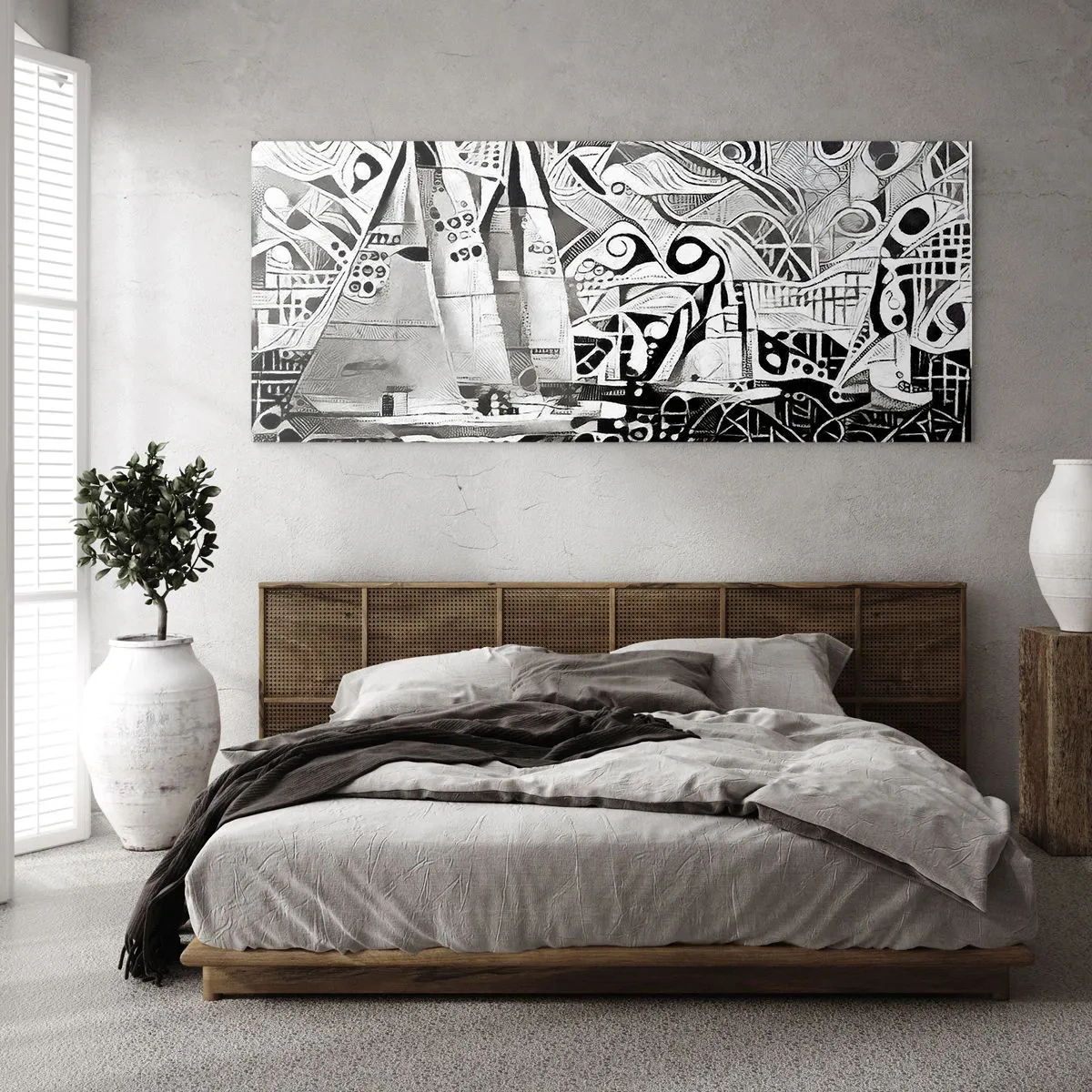 Glasbild - Bild auf glas - Zwischen den Wellen - 90x30 cm