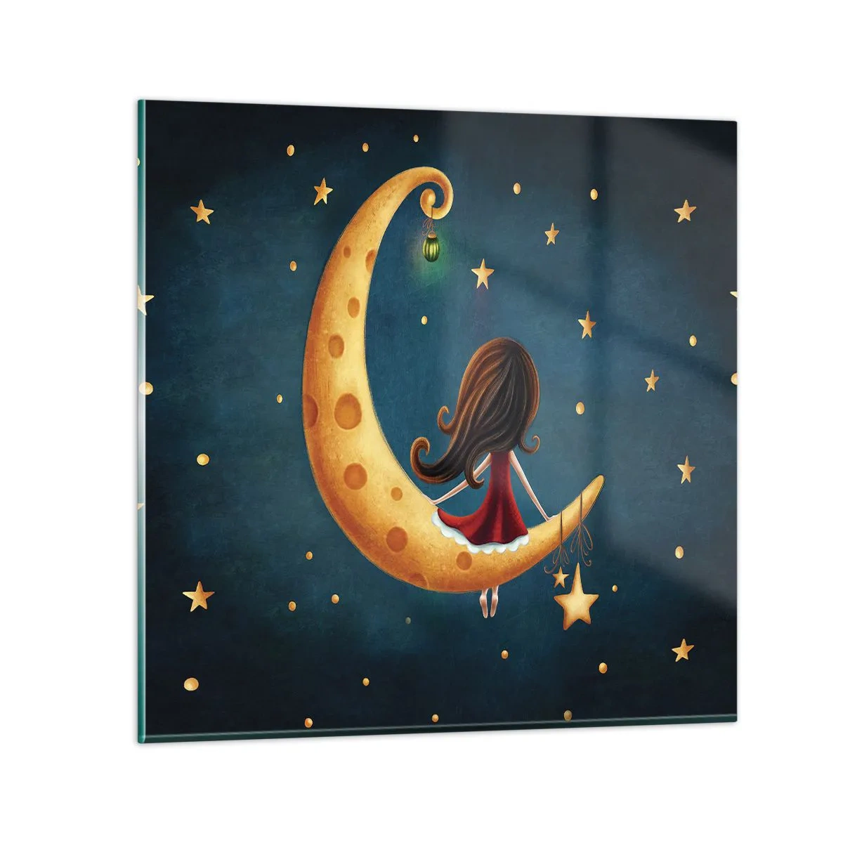 Glasbild - Bild auf glas - Einmal… - 50x50 cm