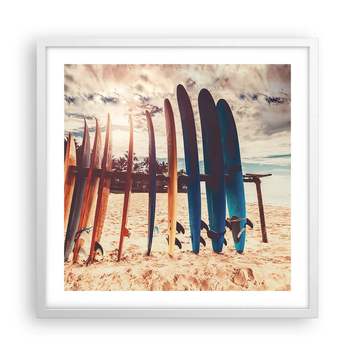 Poster in einem weißen Rahmen - Gute Nacht bis morgen - 50x50 cm