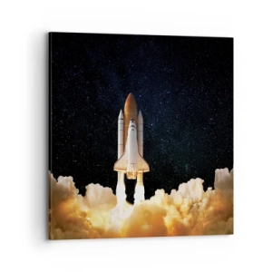 Bild auf Leinwand - Leinwandbild - Ad Astra! - 70x70 cm