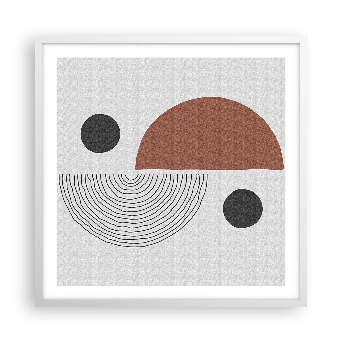 Poster in einem weißen Rahmen - Perfektion des Rades - 60x60 cm