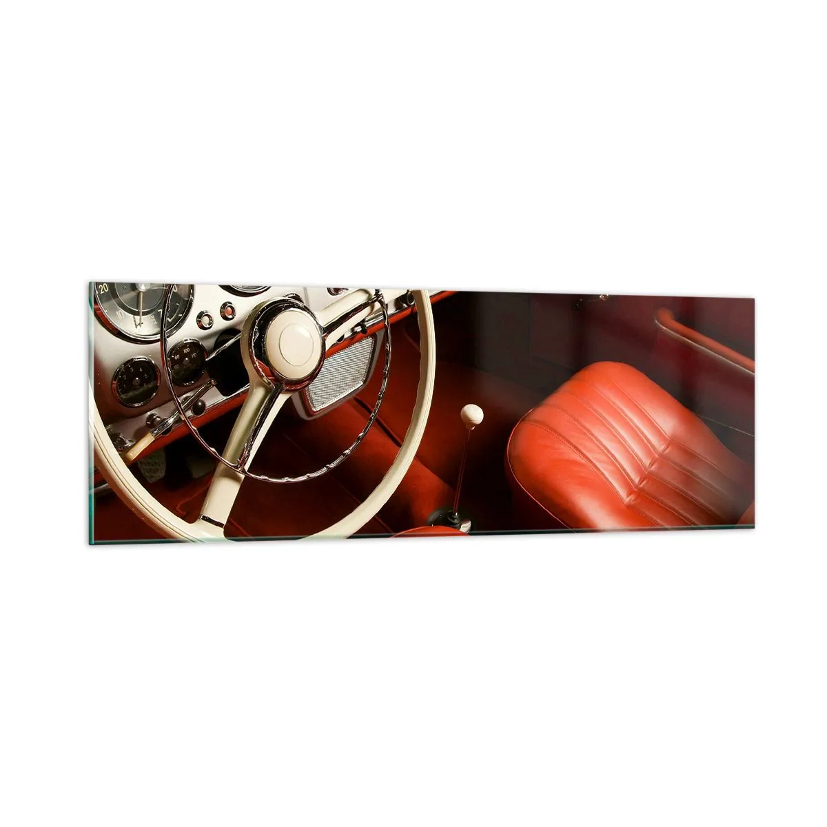 Glasbild - Bild auf glas - Luxus im Vintagestil - 90x30 cm