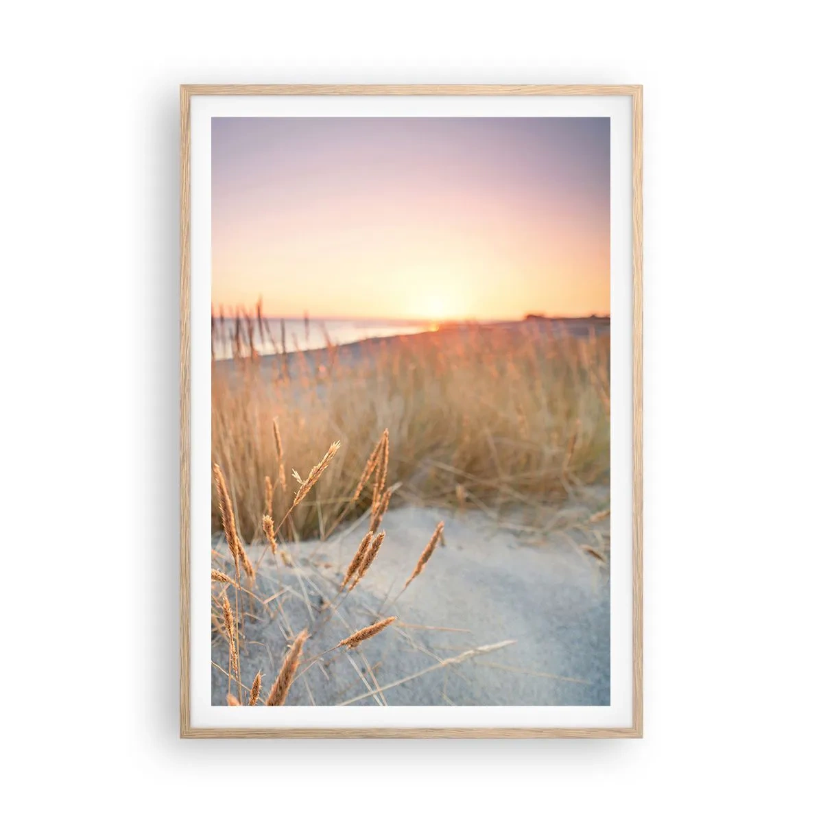 Poster in einem Rahmen aus heller Eiche - Das baltische Wiegenlied - 70x100 cm