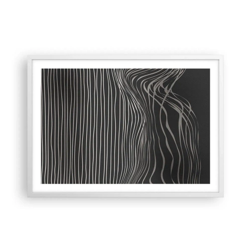 Poster in einem weißen Rahmen - Rhythmus und Akzent - 70x50 cm