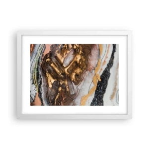 Poster in einem weißen Rahmen - Das Element der Erde - 40x30 cm