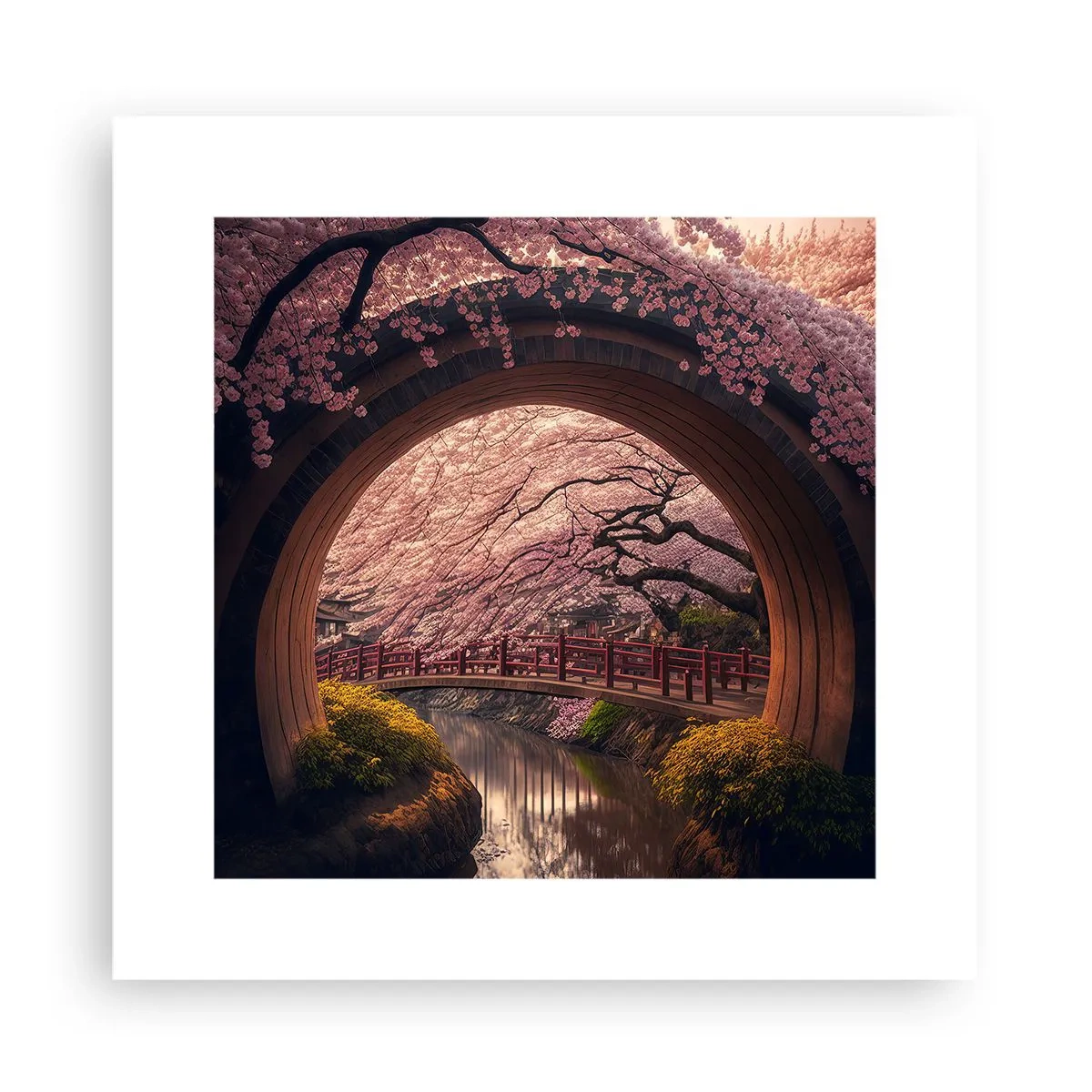 Poster - Japanischer Frühling - 30x30 cm