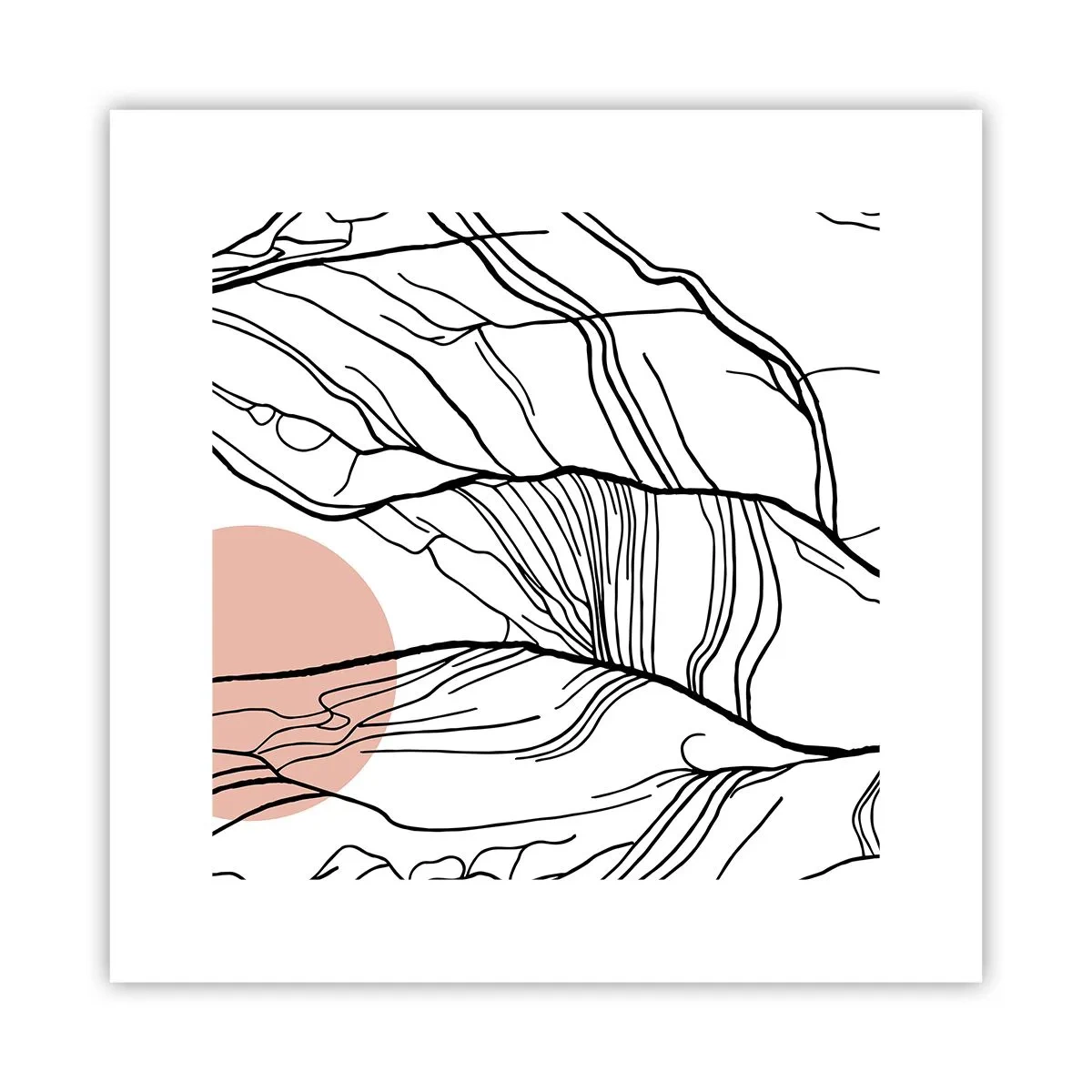 Poster - In einem Netz aus Zweigen - 30x30 cm